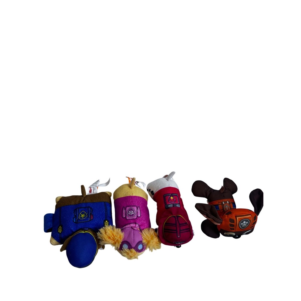 Nickelodeon Paw Patrol Plush Lot 4in Multicolor Chase Skye Marshall Zuma Kids
